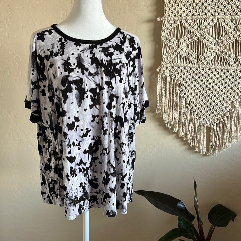 Simply Vera Vera Wang Floral Lounge Shirt (XXL)